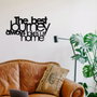 Wallity The Best Lourney Always Escultura de Pared Negra